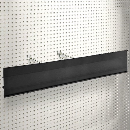 Azar Displays 5" H x 36" L Black C-Channel 600536-BLK